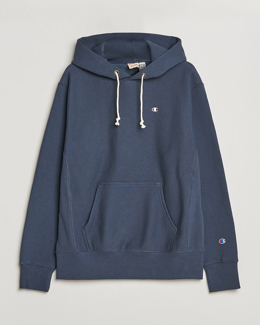 Homme | Pulls Et Tricots | Champion | Reverse Weave Soft Fleece Hood Navy
