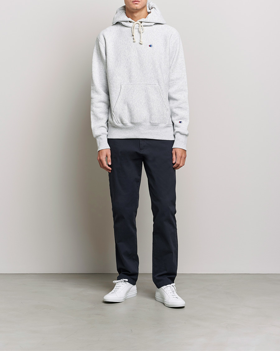 Homme | Pulls Et Tricots | Champion | Reverse Weave Soft Fleece Hood Grey Melange