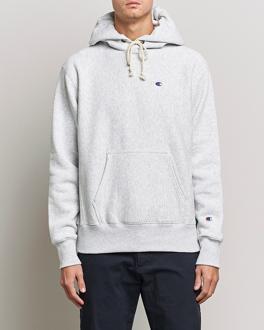 Homme | Pulls Et Tricots | Champion | Reverse Weave Soft Fleece Hood Grey Melange