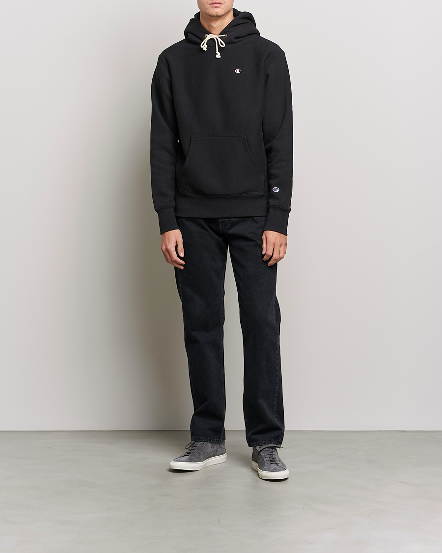 Homme | Pulls Et Tricots | Champion | Reverse Weave Soft Fleece Hood Black