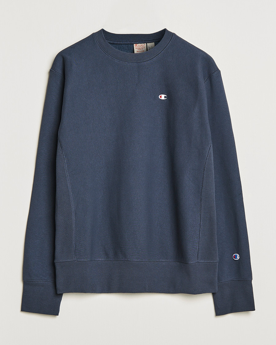 Homme | Pulls Et Tricots | Champion | Reverse Weave Soft Fleece Sweatshirt Navy