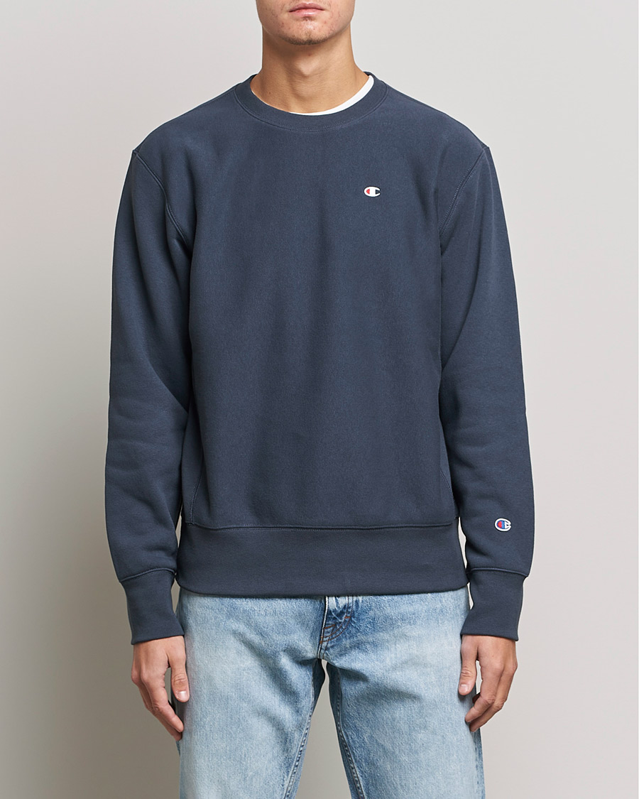 Homme | Pulls Et Tricots | Champion | Reverse Weave Soft Fleece Sweatshirt Navy