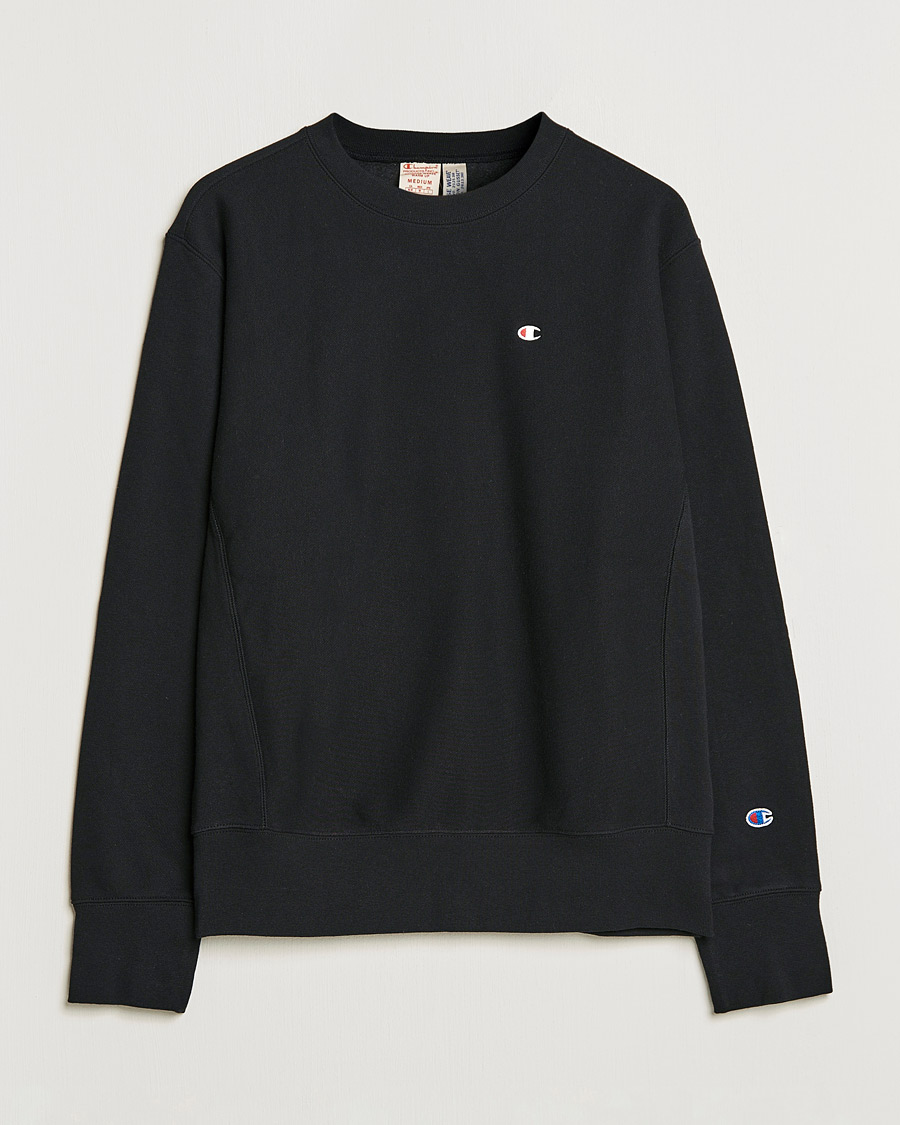 Homme | Pulls Et Tricots | Champion | Reverse Weave Soft Fleece Sweatshirt Black
