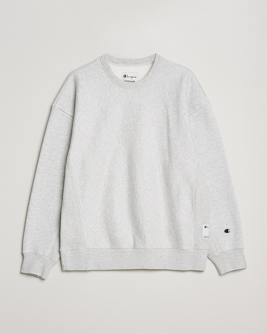 Homme | Pulls Et Tricots | Champion | Heritage Garment Dyed Sweatshirt Grey Melange