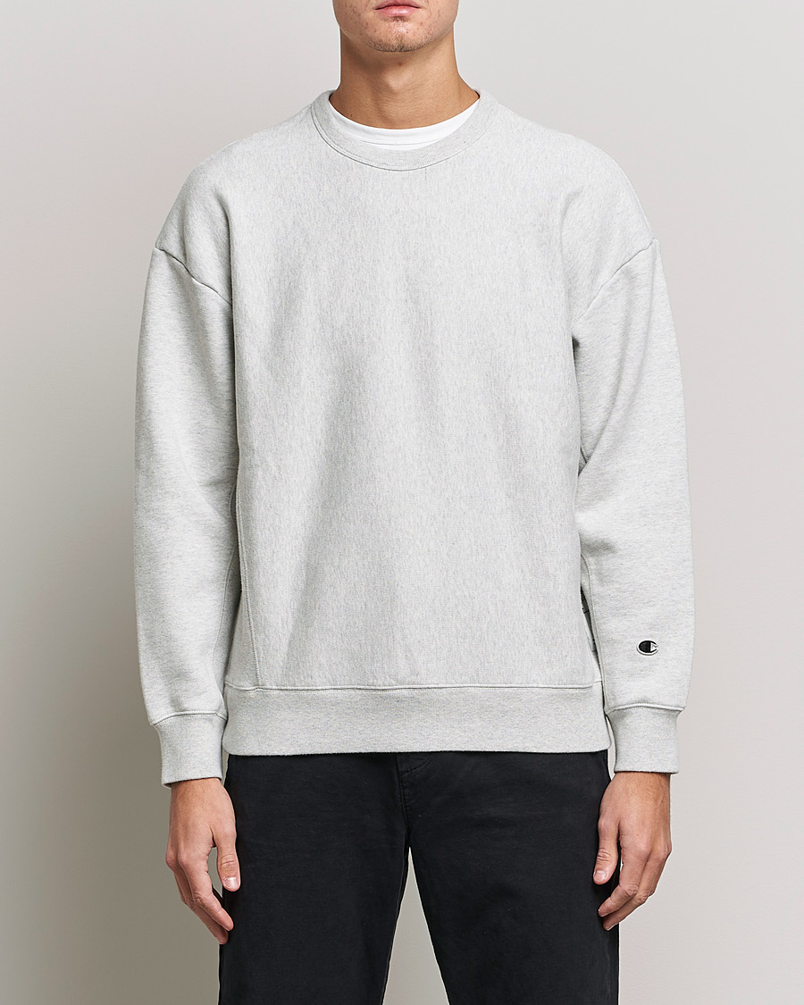 Homme | Pulls Et Tricots | Champion | Heritage Garment Dyed Sweatshirt Grey Melange