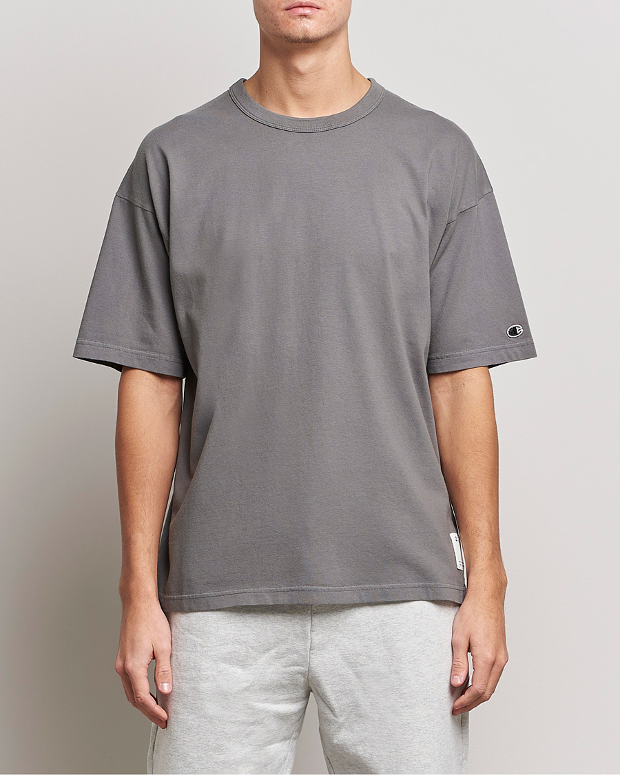 Homme | T-shirts | Champion | Heritage Garment Dyed T-Shirt Dark Grey