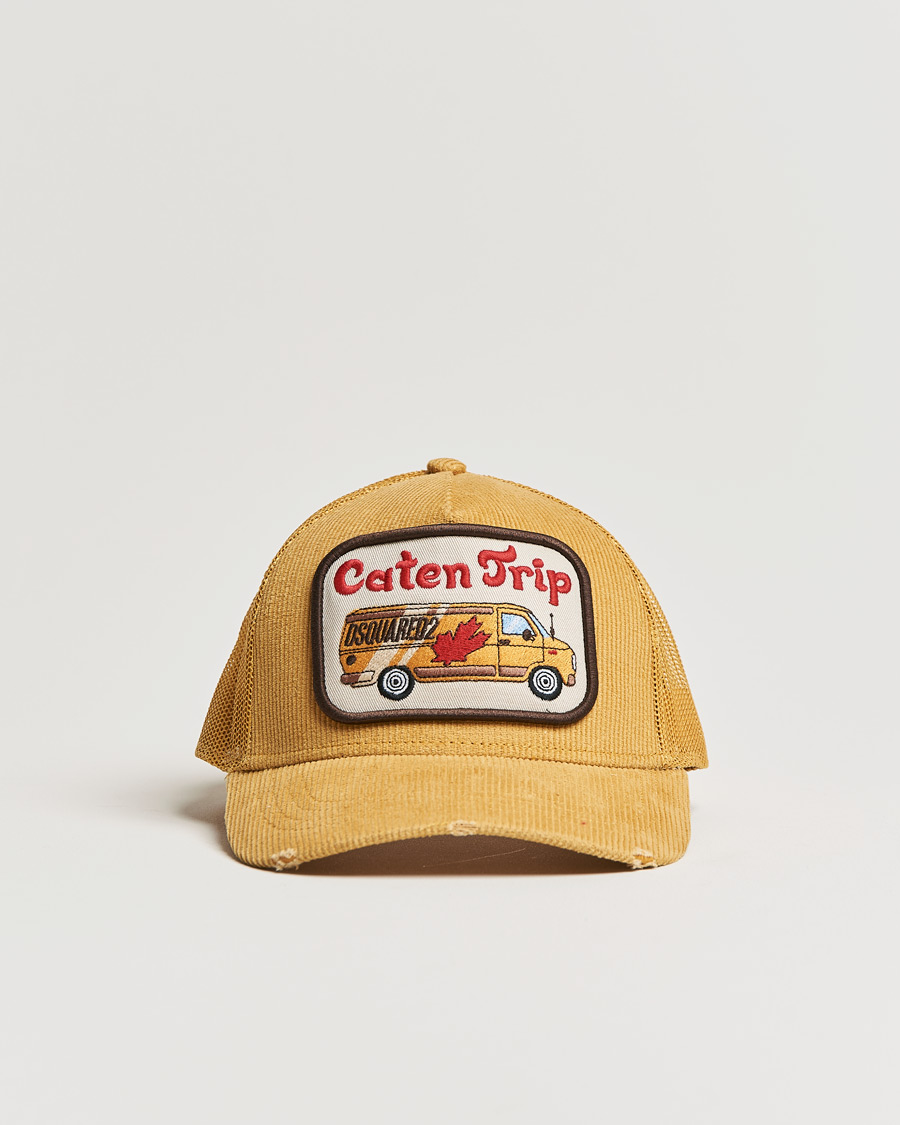 Homme | Dsquared2 Caten Trip Baseball Cap Mustard | Dsquared2 | Caten Trip Baseball Cap Mustard