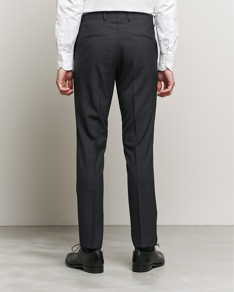 Homme | Pantalons | Oscar Jacobson | Denz Super 120's Wool Trousers Grey