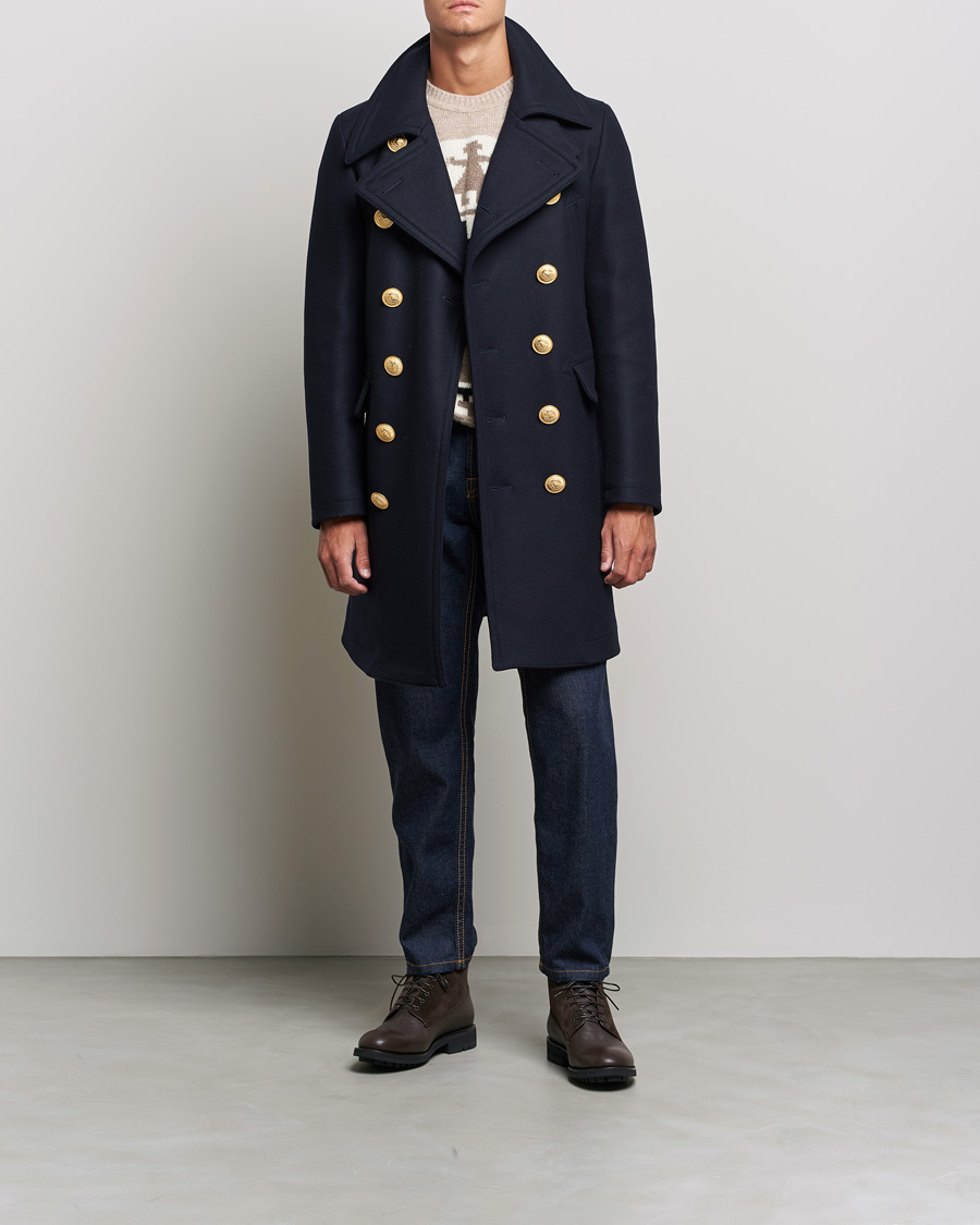 Homme | Manteaux Et Vestes | Dsquared2 | Double Breasted Sailor Coat Navy