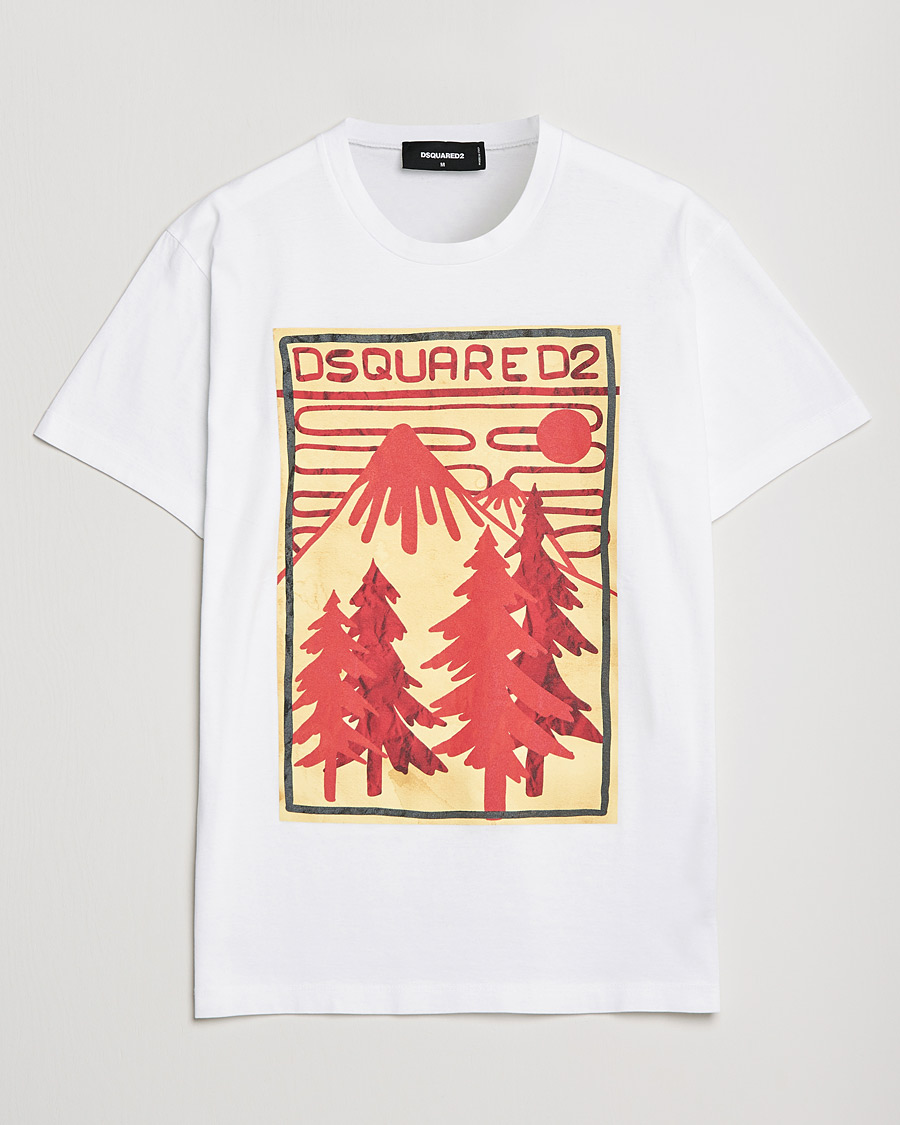 Homme | T-shirts | Dsquared2 | Mountain Cool Tee White