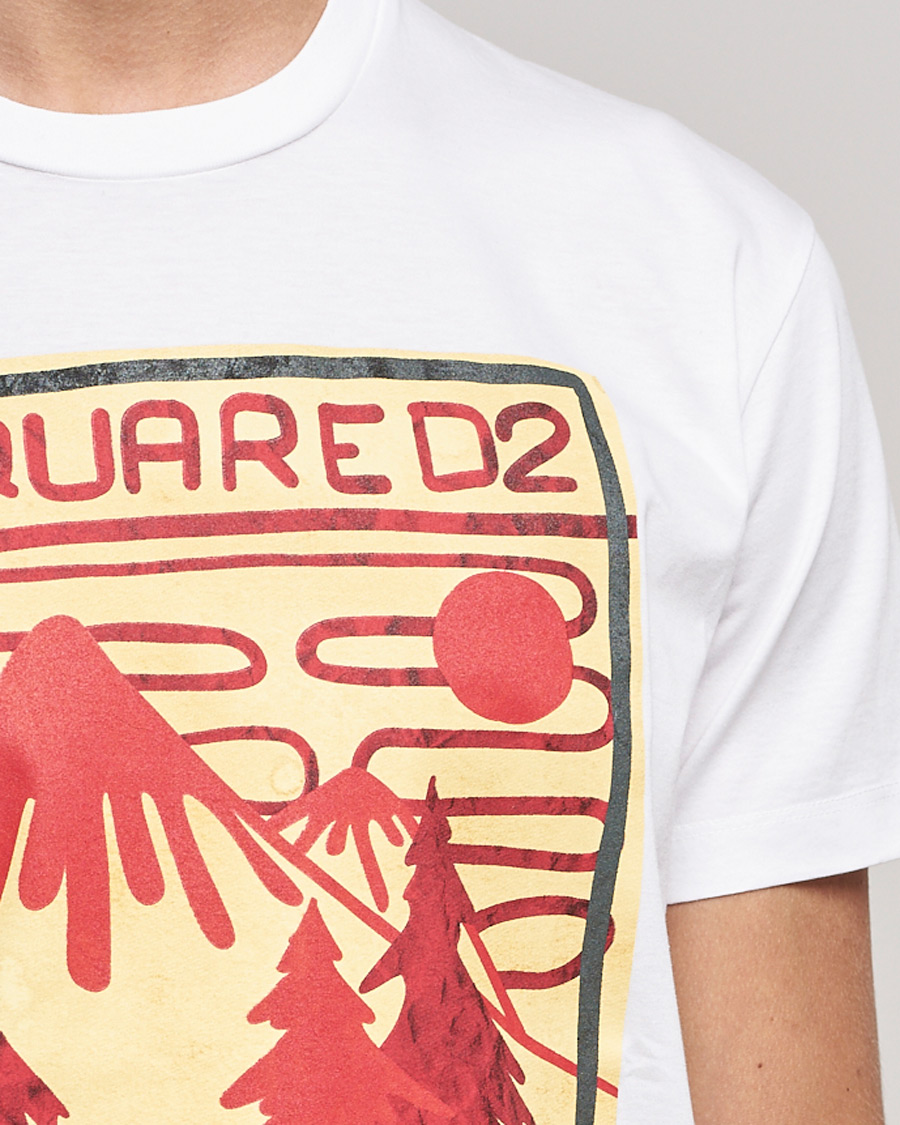 Homme | T-shirts | Dsquared2 | Mountain Cool Tee White