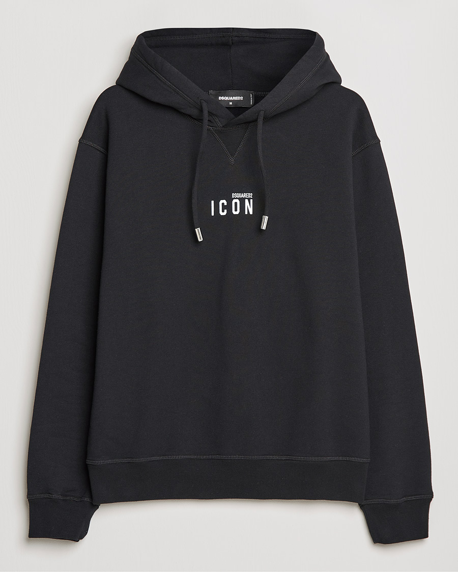 Homme | Pulls Et Tricots | Dsquared2 | Icon small Logo Hoodie Black
