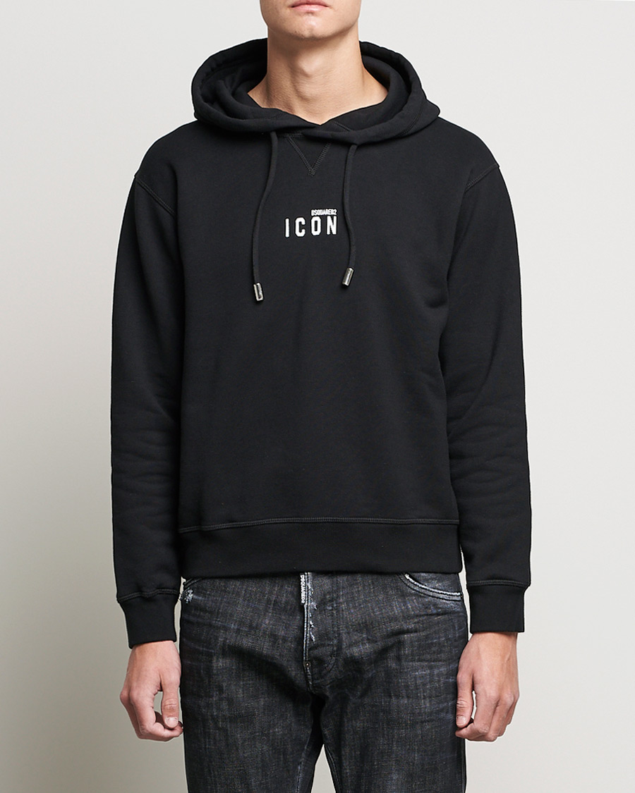Homme | Pulls Et Tricots | Dsquared2 | Icon small Logo Hoodie Black
