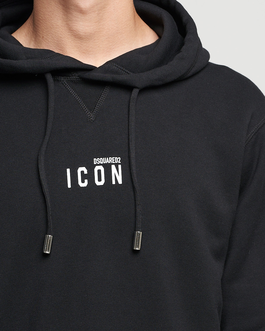 Homme | Pulls Et Tricots | Dsquared2 | Icon small Logo Hoodie Black