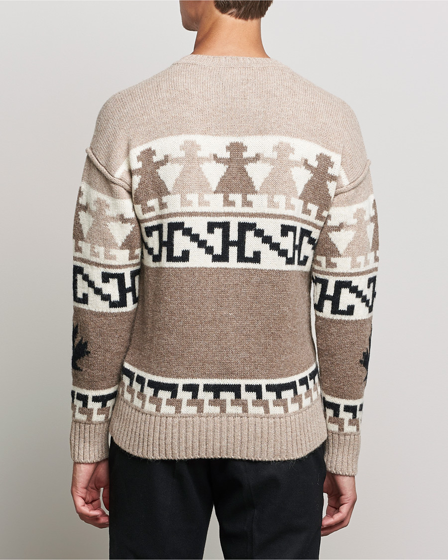 Homme | Pulls Et Tricots | Dsquared2 | Llamas Heavy knitted Sweater Beige