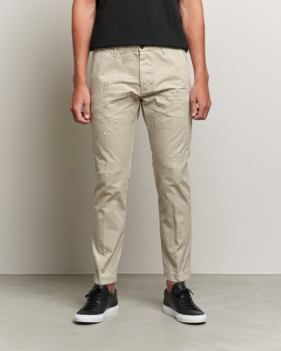 Homme | Pantalons | Dsquared2 | Cool Guy Distressed Chinos Sand