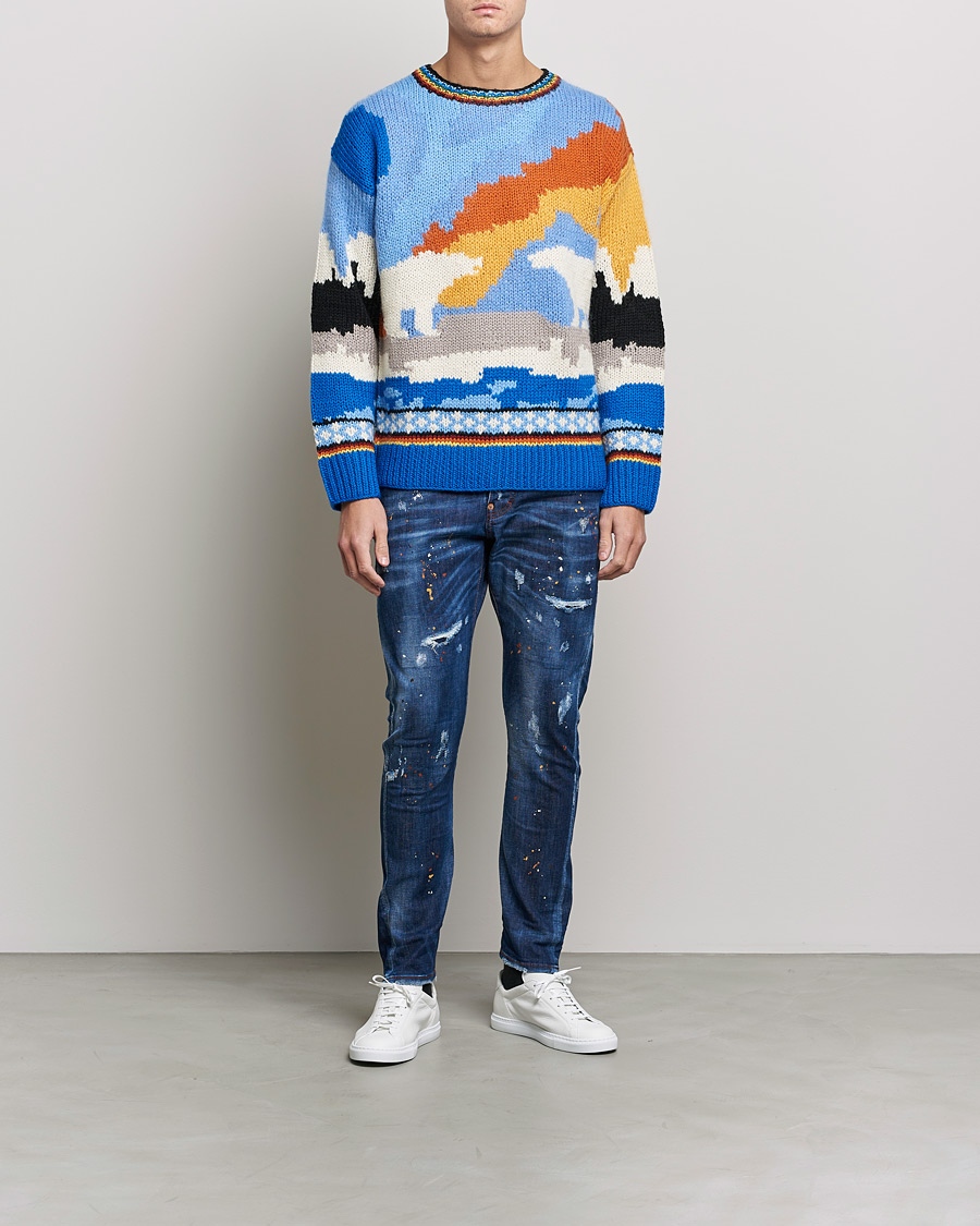 Homme | Jeans | Dsquared2 | Sexy Twist Jeans Deep Blue Wash