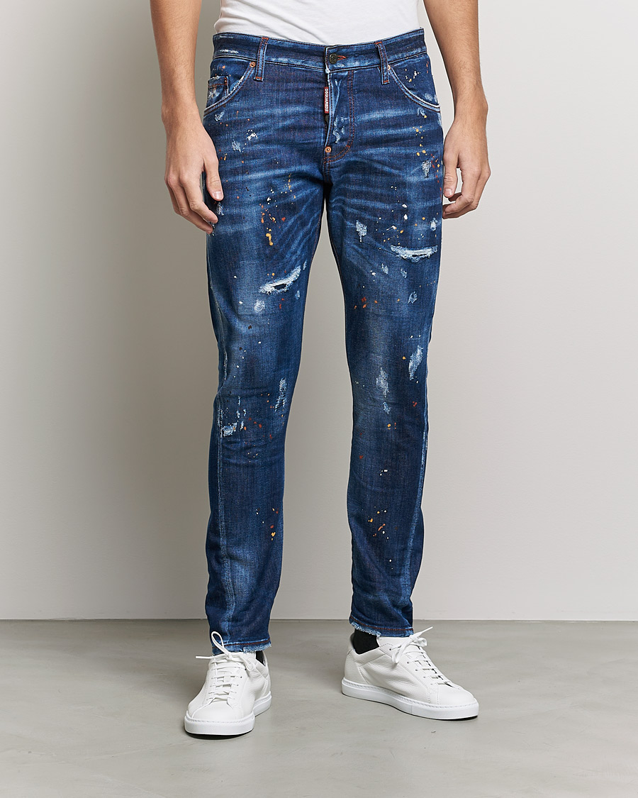 Homme | Jeans | Dsquared2 | Sexy Twist Jeans Deep Blue Wash