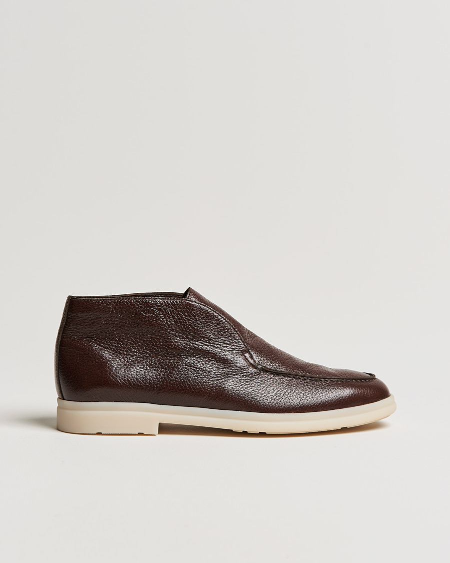 Homme | Church's Deerskin Ankle Boot Dark Brown | Church's | Deerskin Ankle Boot Dark Brown