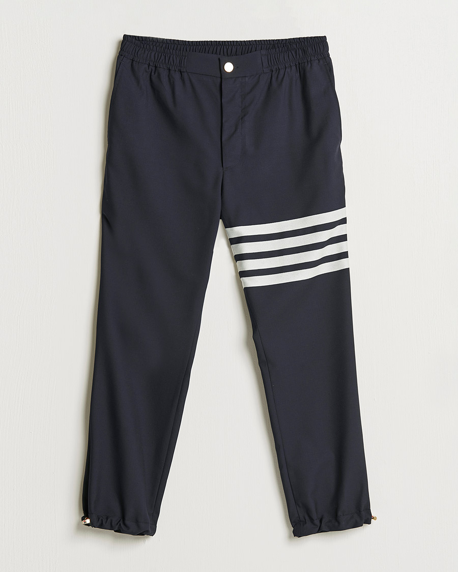 Homme | Pantalons | Thom Browne | 4 Bar Wool Track Trousers Navy