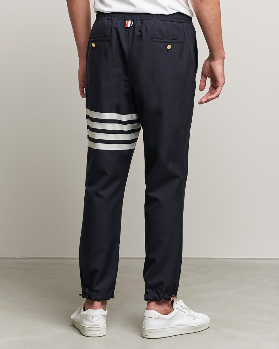 Homme | Pantalons | Thom Browne | 4 Bar Wool Track Trousers Navy