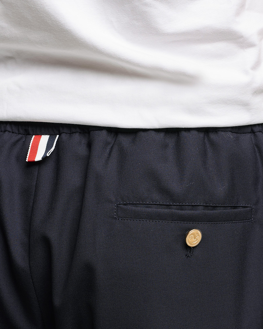 Homme | Pantalons | Thom Browne | 4 Bar Wool Track Trousers Navy