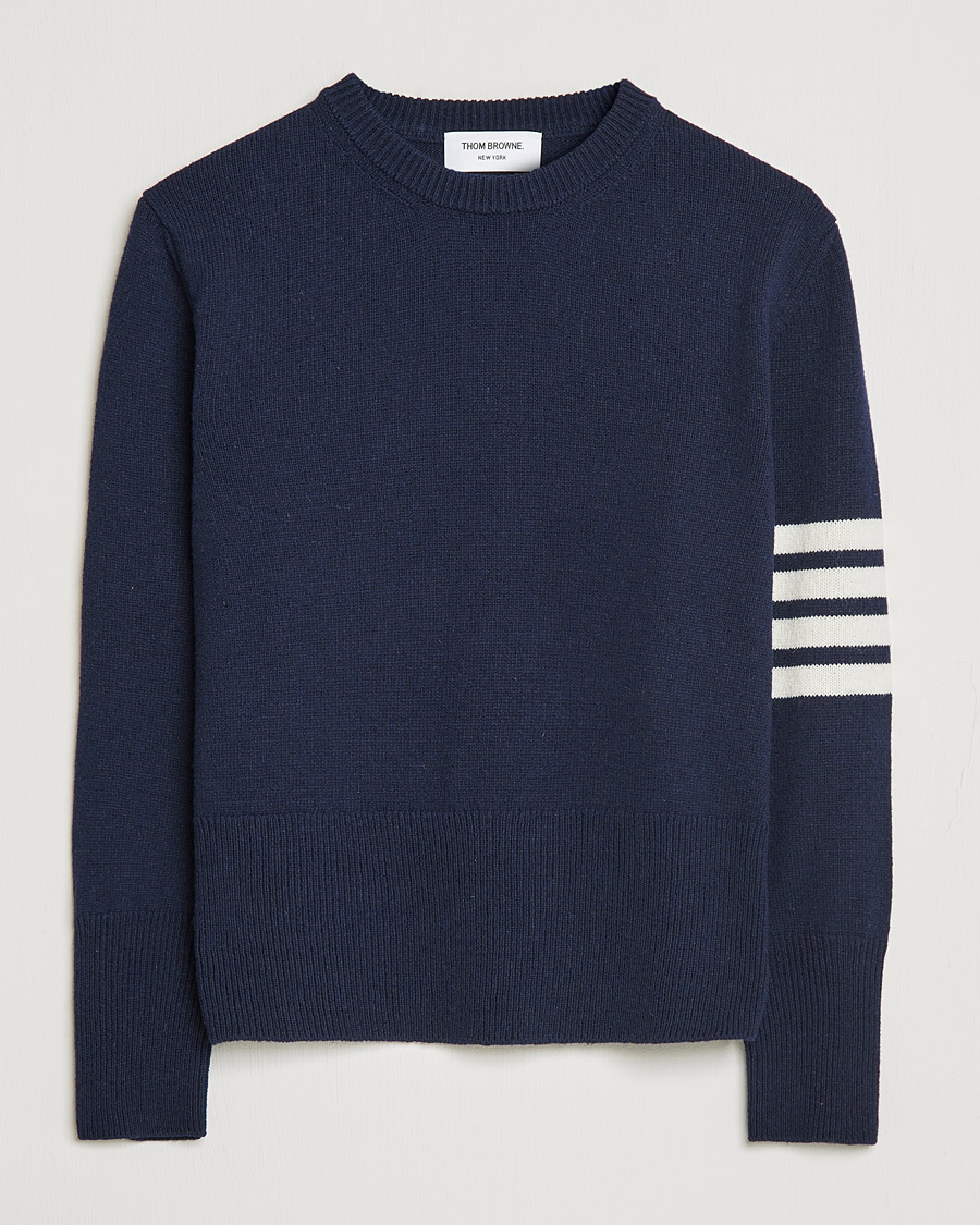 Homme | Pulls Et Tricots | Thom Browne | 4 Bar Shetland Pullover Navy
