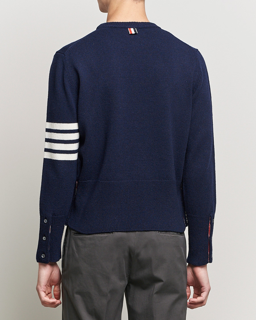 Homme | Pulls Et Tricots | Thom Browne | 4 Bar Shetland Pullover Navy