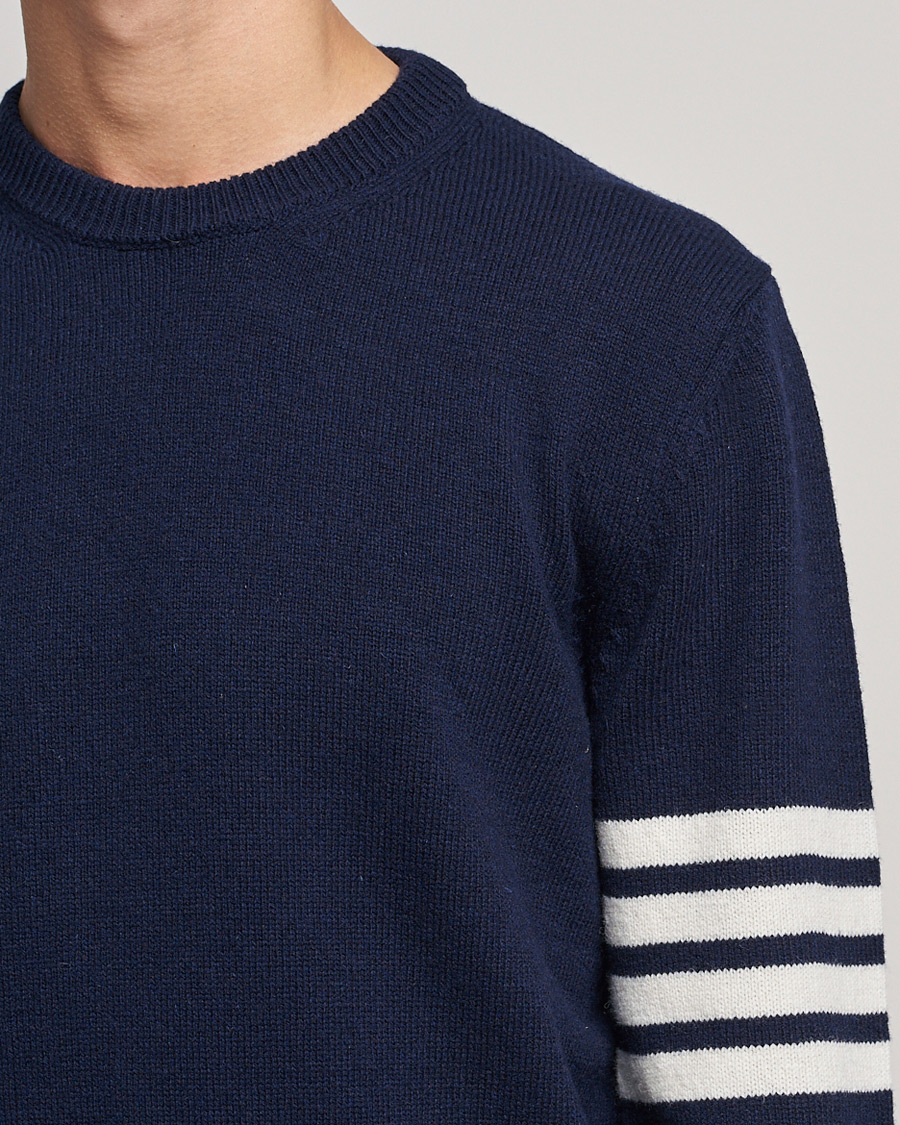 Homme | Pulls Et Tricots | Thom Browne | 4 Bar Shetland Pullover Navy