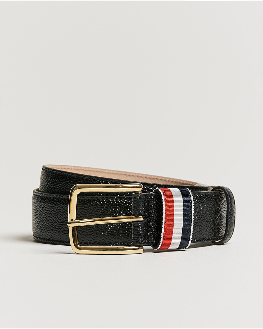 Homme | Thom Browne Grain Leather Belt Black | Thom Browne | Grain Leather Belt Black