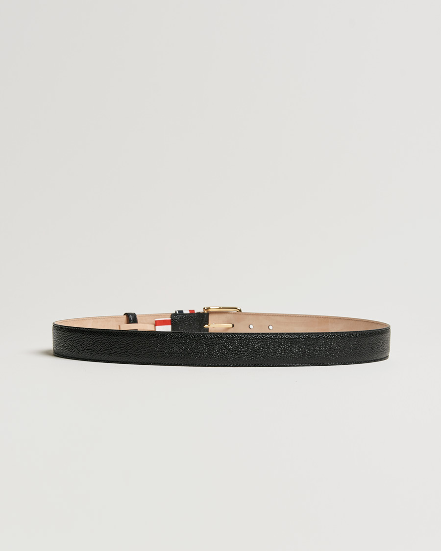 Homme | Sections | Thom Browne | Grain Leather Belt Black