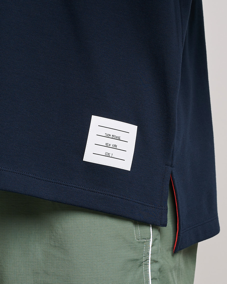 Homme | T-shirts | Thom Browne | Oversize Pocket Stripe T-Shirt Navy