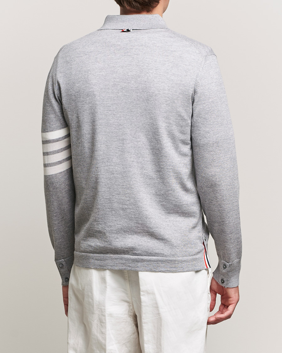 Homme | Chemises | Thom Browne | Merino Wool Button Down Shirt Light Grey