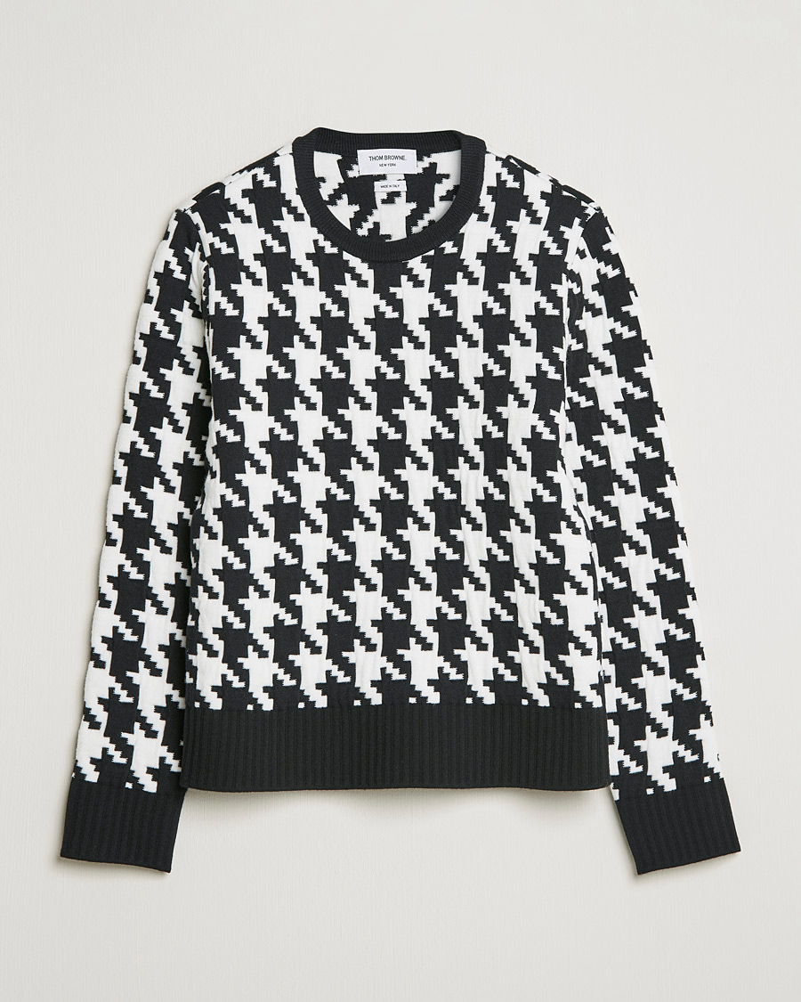 Homme | Pulls Et Tricots | Thom Browne | Houndstooth Jacquard Sweater Black/White