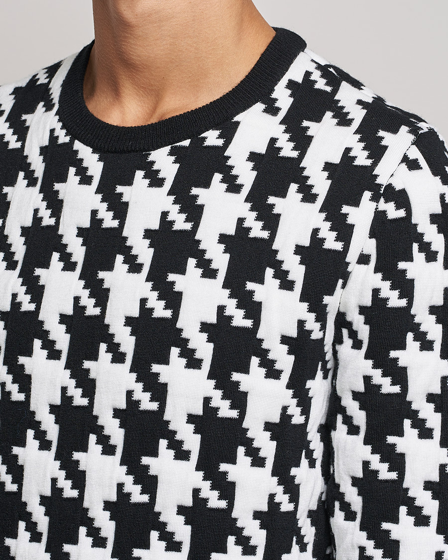 Homme | Pulls Et Tricots | Thom Browne | Houndstooth Jacquard Sweater Black/White