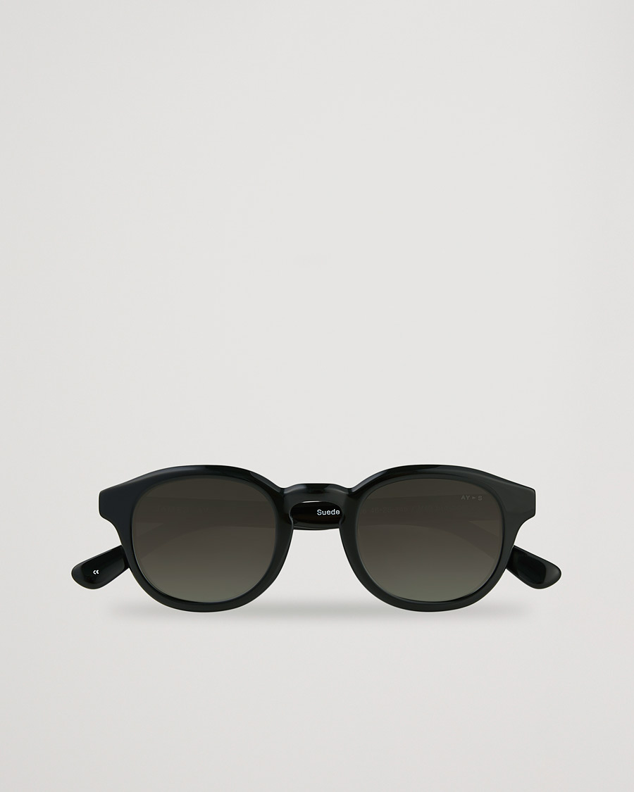 Homme | James Ay Suede Sunglasses Black | James Ay | Suede Sunglasses Black