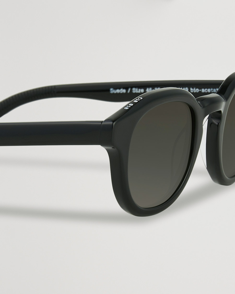 Homme | James Ay Suede Sunglasses Black | James Ay | Suede Sunglasses Black