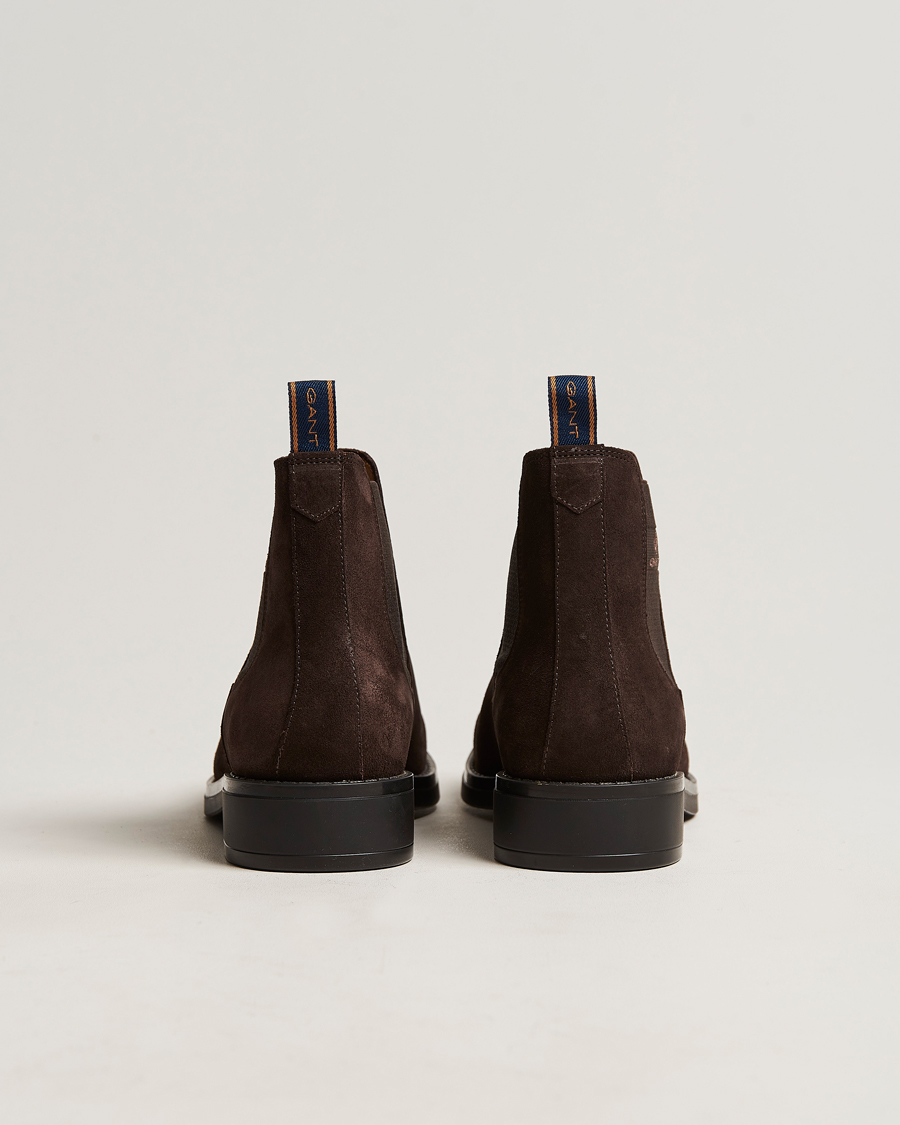 Homme | GANT Brookly Suede Chelsea Boot Dark Brown | GANT | Brookly Suede Chelsea Boot Dark Brown