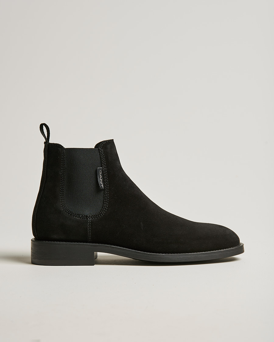 Homme | GANT Brockwill Suede Chelsea Boot Black | GANT | Brockwill Suede Chelsea Boot Black