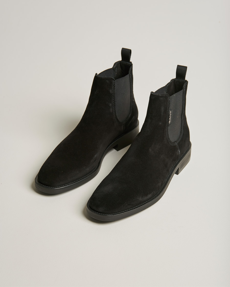 Homme | GANT Brockwill Suede Chelsea Boot Black | GANT | Brockwill Suede Chelsea Boot Black