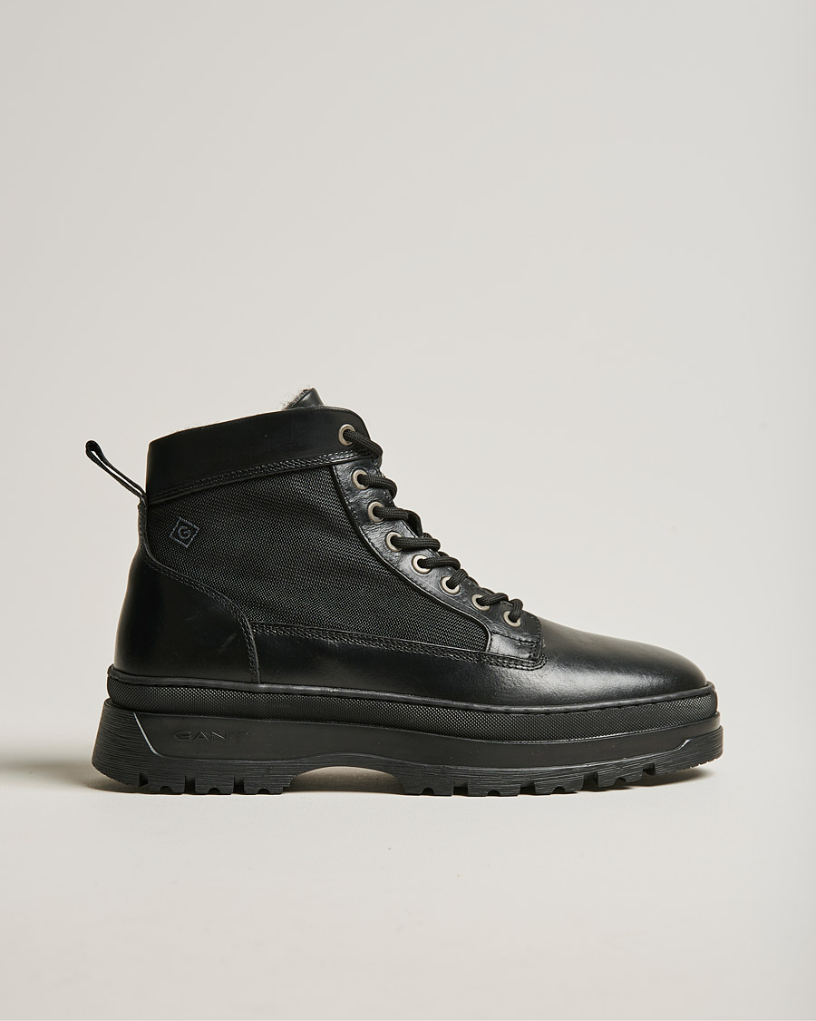 Homme | GANT St Grip Mid Lace Boot Black | GANT | St Grip Mid Lace Boot Black