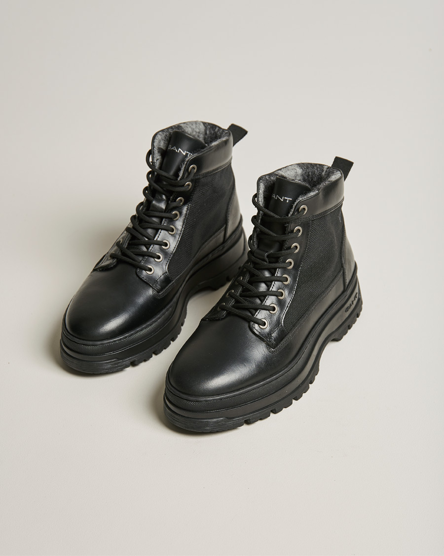 Homme | GANT St Grip Mid Lace Boot Black | GANT | St Grip Mid Lace Boot Black