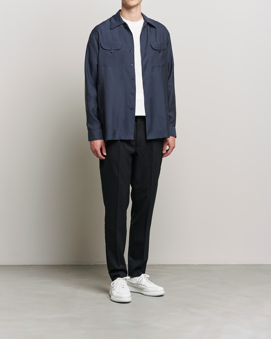 Homme | Chemises | Giorgio Armani | Double Pocket Overshirt Navy