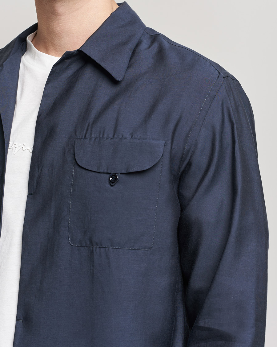 Homme | Chemises | Giorgio Armani | Double Pocket Overshirt Navy