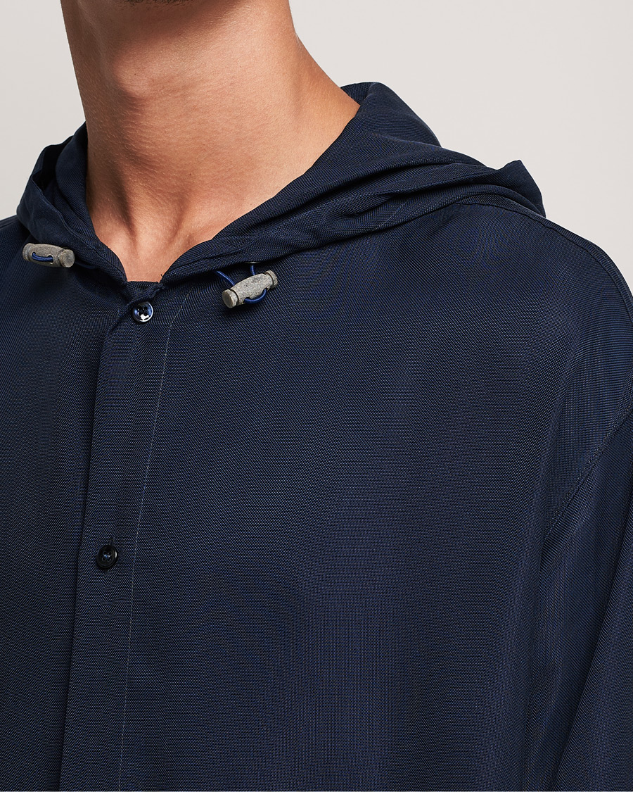 Homme | Manteaux Et Vestes | Giorgio Armani | Hooded Lightweight Jacket Night Sky