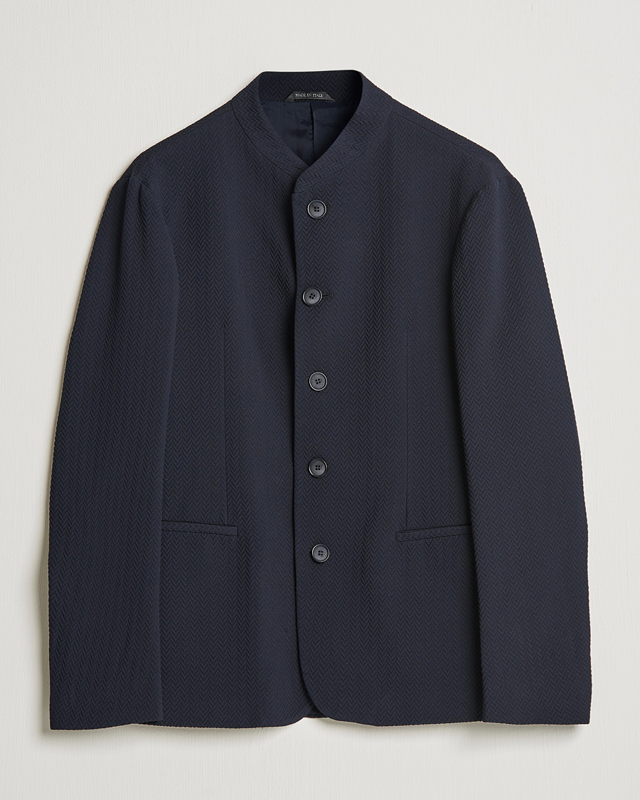 Homme | Blazers | Giorgio Armani | Chevron Guru Blazer Navy