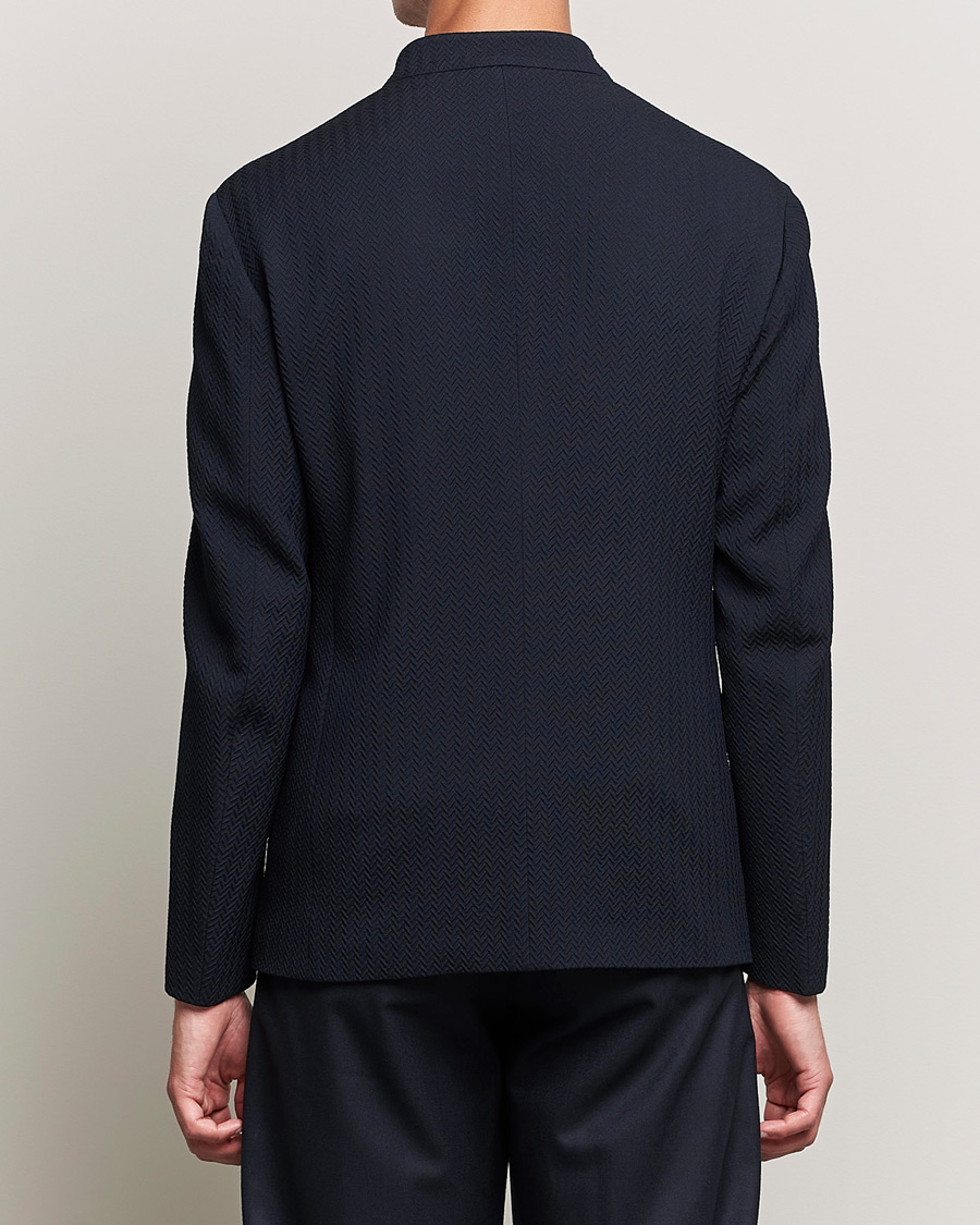 Homme | Blazers | Giorgio Armani | Chevron Guru Blazer Navy