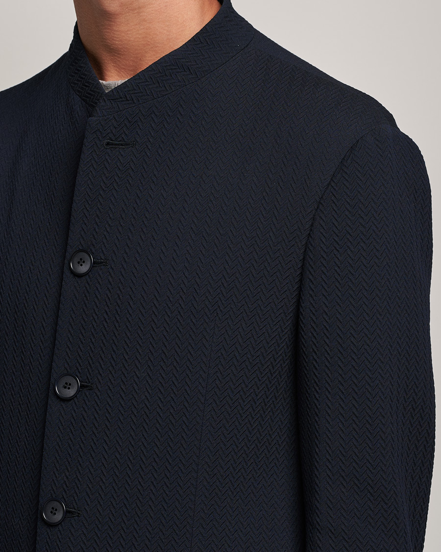 Homme | Blazers | Giorgio Armani | Chevron Guru Blazer Navy