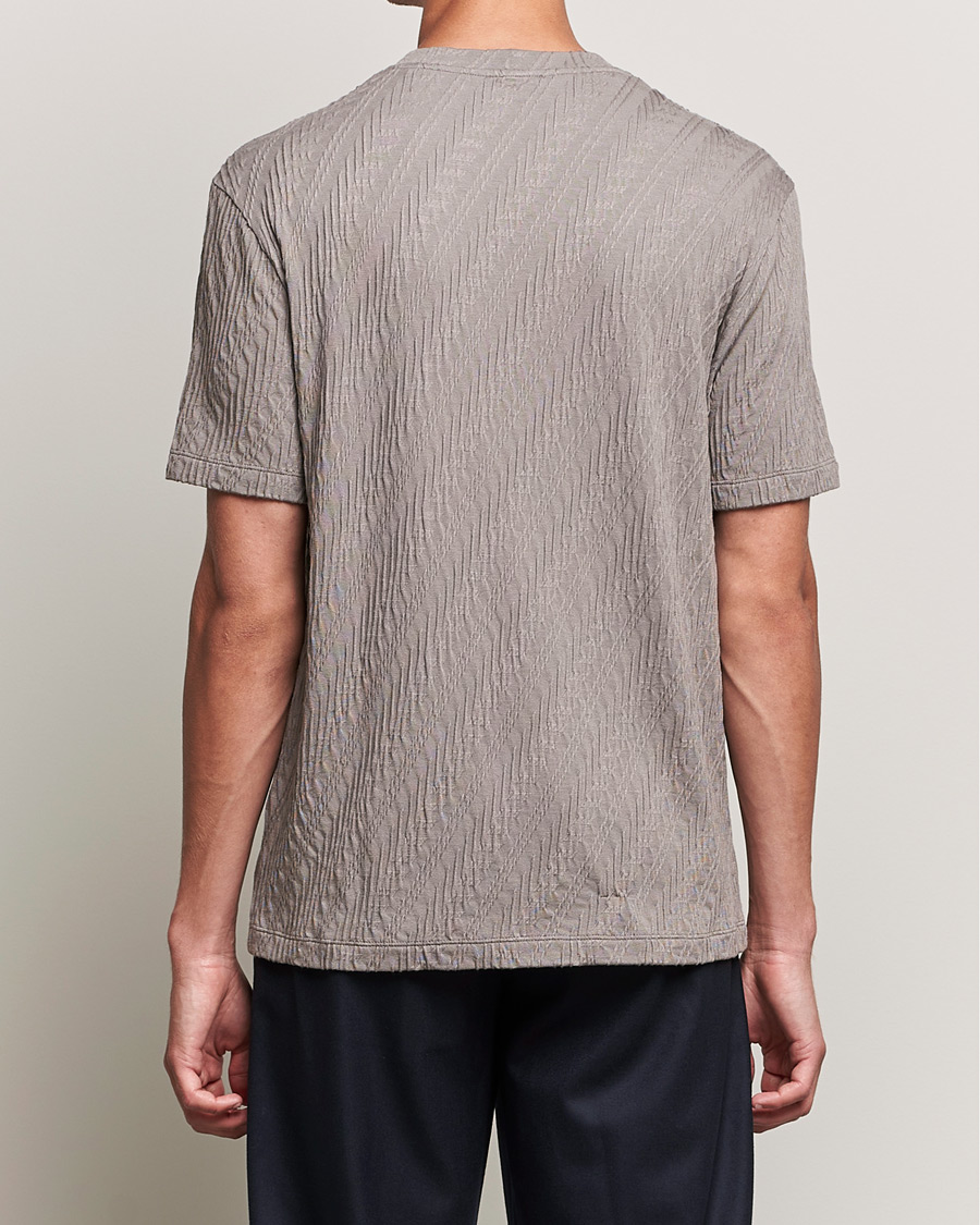 Homme | T-shirts | Giorgio Armani | Cashmere Blend Chevron T-Shirt Beige