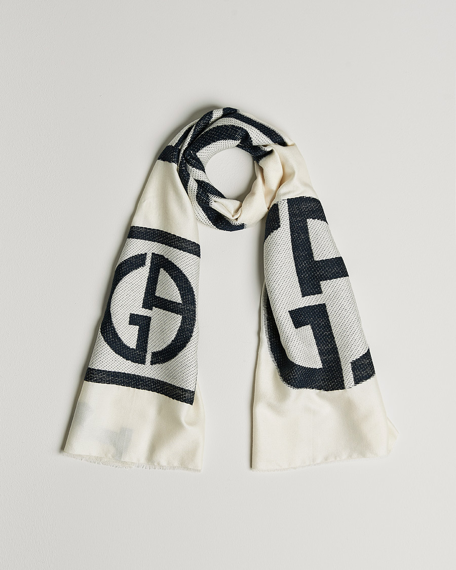 Homme | Giorgio Armani Cashmere/Silk Scarf White | Giorgio Armani | Cashmere/Silk Scarf White